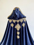 Gold lace halloween cape
